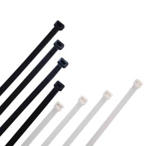 Colier cablu pachet 100 bucăți 3,6 x 300 mm, negru de la Mutlusan. Colier cablu, Elemente de fixare