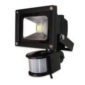 Proiector Senzor PIR COB LED negru, 10W, 700lm, 6500k, 96-265V, IP65 LB Light - Proiectoare