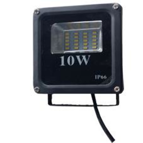 Proiector LED SLIM negru, 10W, 620lm, 4500K, 100-265V, IP65 LB Light - Iluminate, Proiectoare