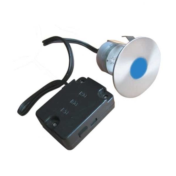 Spot incastrat lumina albastru, IP67, 12V, LED 3 x 0.2W LB Light - Iluminate, Spoturi