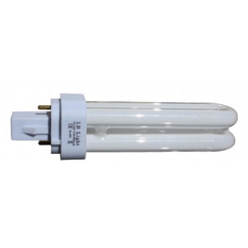 Bec fluorescent compactt 26W, G24d, 220V, 1300Lm, 6400K lumina rece LB Light - Becuri, Iluminate