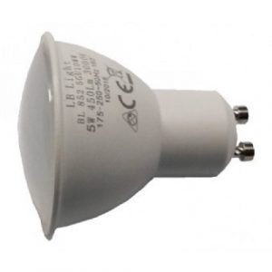 Bec LED SMD GU10, 5W, 3000K, 450lm, AC/DC 220-240V, A+ LB Light