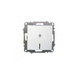 Întrerupător cap scară EL-BI cu LED, 10A 220V, mecanism modular fără ramă, compatibil seriile Zena și Vega