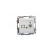 Priza calculator fara rama alb RJ45 cat.6 UTP IP20 compatibil cu rama din seria Zena sau Vega de la producator EL-BI Electric.