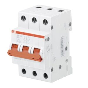 Siguranta automata de sarcină modular 3P, 50A produs de ABB. - Distributie electrica, Intrerupatoare automate