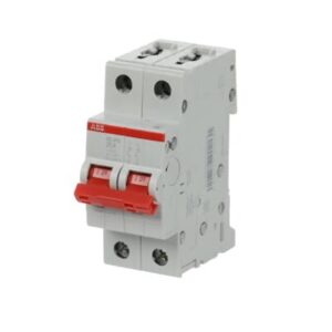 Siguranță automată modulară ABB SD202/25, 25A, întrerupător separator pe șină DIN, pentru protecție și comutare circuite electrice, IP20.