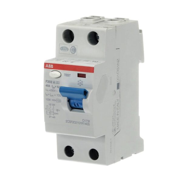 Siguranta automata 40A model F202 A-40/0.03 2CSF202101R1400 de la producator ABB.