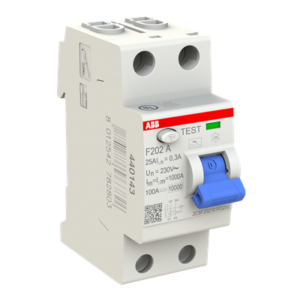 Siguranță automată diferențială ABB F202 A-25/0.3 25A 300mA 2P 230V