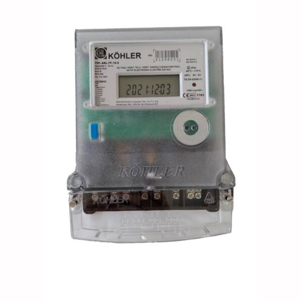 Contor electric trifazat 3x230/400V 50Hz IP54 25-5(100)A SYC 10 4 tarife Kohler. - Contor, Distributie electrica