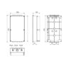 Dimensiuni Doza distributie aparent 300x535x150