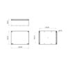 Doza distributie aluminiu pentru instalare aparent, IP67, 190x250x90 mm, Bemis
