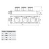 Prelungitor 3 prize Bemis TRIBOX 3x1/16A 2P+E 250V IP44
