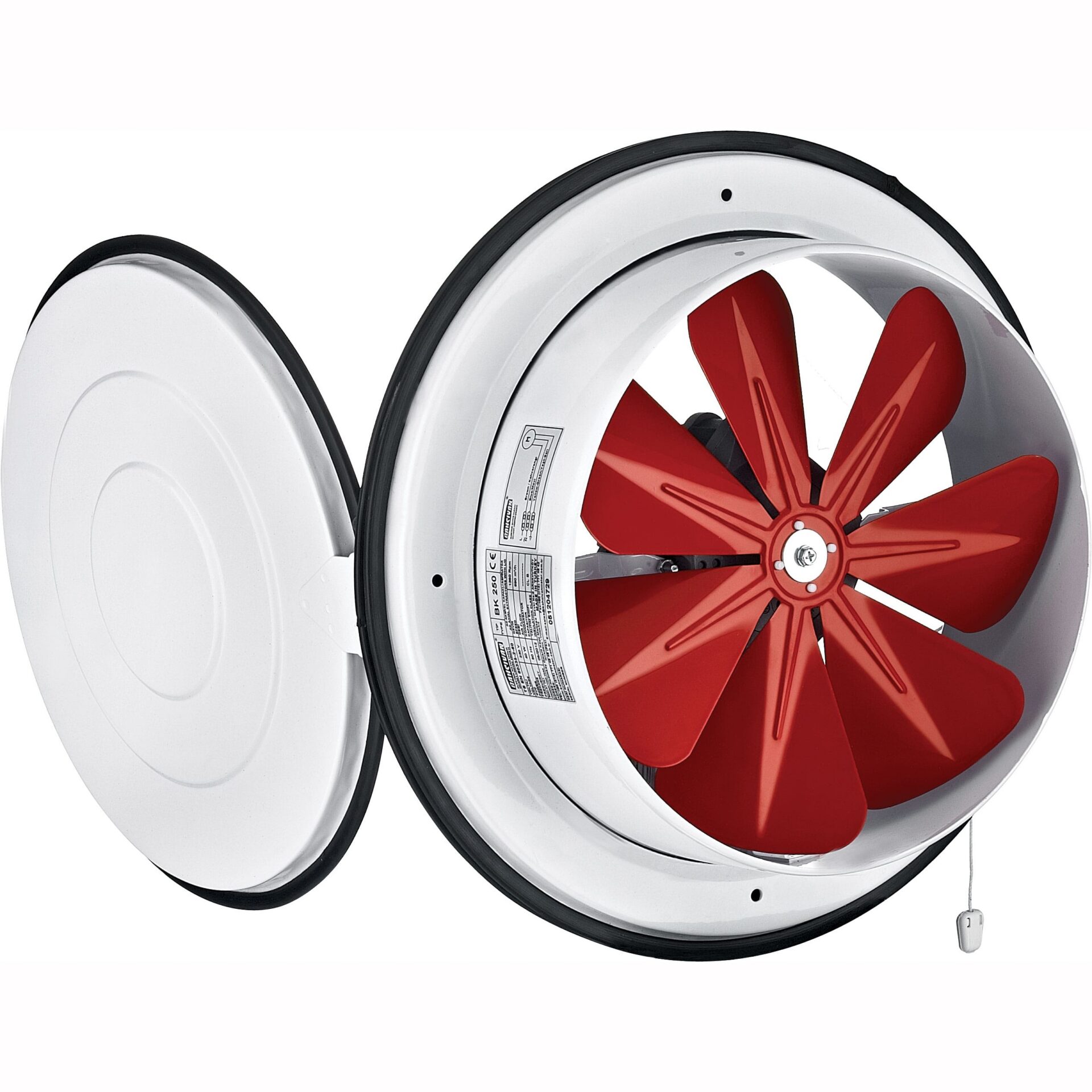 Ventilator axial cu capac monofazat BVN 50W 230V 1350rpm 1150m3/h 50dB BK-300.