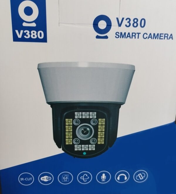 Camera Smart WiFi pentru montare pe tavan cu alimentator detectie si urmarire a miscarii