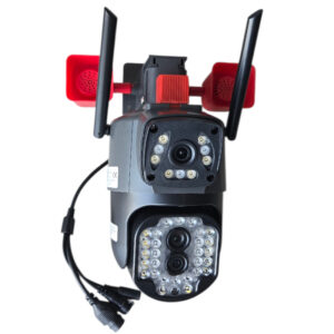 Camera WiFi montata pe perete cu alimentator