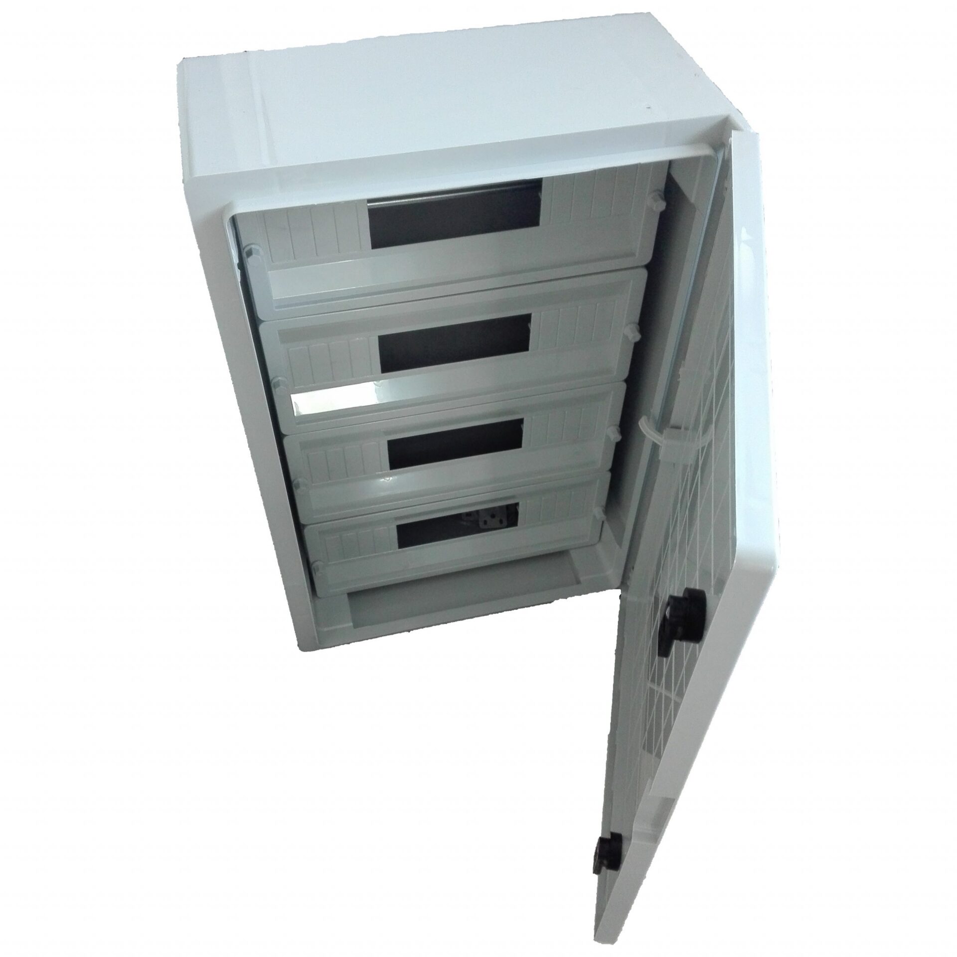 Tablou electric ABS de distributie cu placa de montare 45 module 3x15 IP65 350x500x195 mm gri Cetinkaya Pano CP5107.