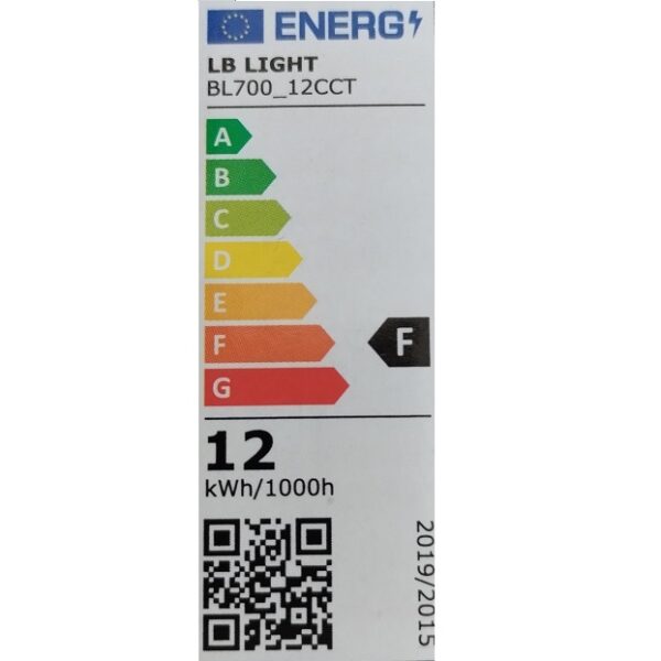 Clasa energetica Panou LED rotund LB Light 12W 1200lm 3CCT IP44 173mm