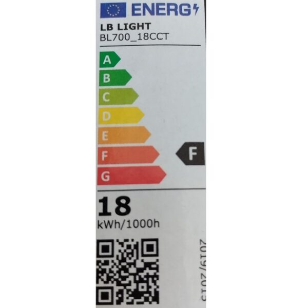 Clasa energetica Panou LED rotund LB Light 18W 220V 1800lm 3CCT IP44 220mm