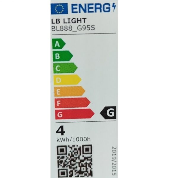 Clasa energetica Bec LED Vintage LB Light G95S E27 4W 2500K 250lm