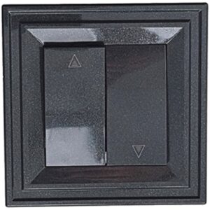 Intrerupator jaluzele LB Light Classic negru perlat 10A 250V IP21