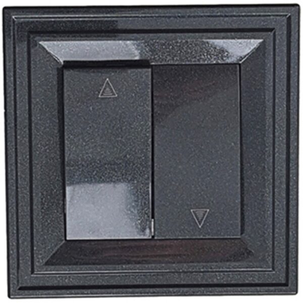 Intrerupator jaluzele LB Light Classic negru perlat 10A 250V IP21