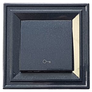 Intrerupator cheie de deschidere usa serie Classic negru perlat 10A 250V IP21 LB Light. - cheie, Intrerupatoare, Prize si intrerupatoare