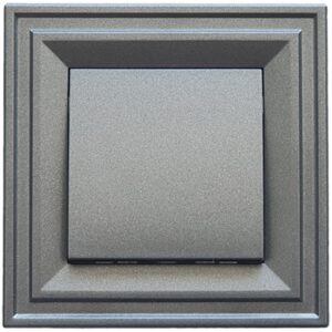 Intrerupator simplu cu led indicator luminos LB Light Classic 10A 250V IP21 negru grafit.