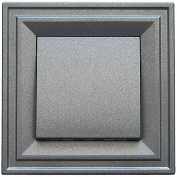 Intrerupator simplu cu led indicator luminos LB Light Classic 10A 250V IP21 negru grafit.