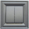 Intrerupator dublu cap-scara 10A 250V seria CLASSIC IP21 negru grafit producator LB Light.
