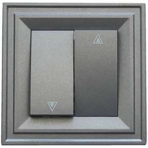 Intrerupator jaluzele LB Light Classic negru grafit 10A 250V IP21
