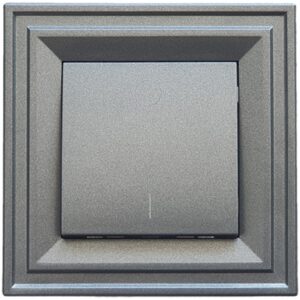 Intrerupator bipolar LB Light Classic L+N negru grafit 16A 250V IP20.