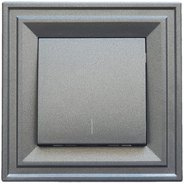 Intrerupator bipolar LB Light Classic L+N negru grafit 16A 250V IP20.