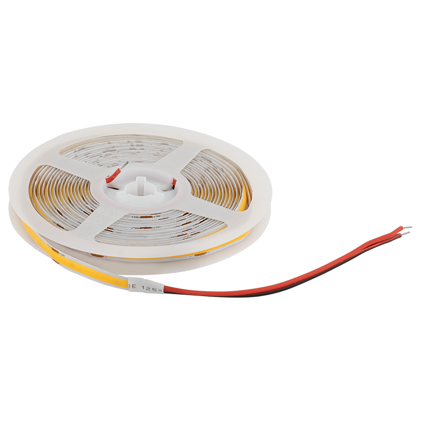 Bandă LED profesională Ultralux COB, 10W/m, 6500K, 24V DC, 320 LED/m, CRI >90, IP20, rolă de 5 m