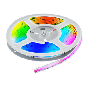 Bandă LED digitală Ultralux COB RGB, 16W/m, 24V DC, IC WS2811, 16 pixeli/m, 5 m, IP20