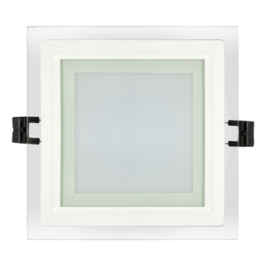 Panou LED pătrat din sticlă Ultralux Raindrop 6W, 4200K, 420lm, IP44