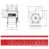 Date tehnice pt Ventilator Centrifugal monofazat cu aspiratie dubla BVN 400W