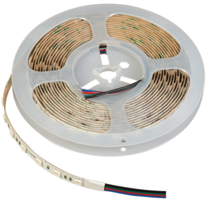 Bandă LED profesională Ultralux RGB, 14.4W/m, 24V DC, SMD5050, 60 LED/m, IP20, rolă de 5 m